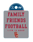 USC Trojans Life Is Good Family Friends Sticker